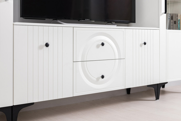 Валенсия Спальня № 39, цвет ЛДСП белый шагрень/МДФ белый шагрень, ортопед есть, сп. м. 1600х2000 мм., б/м