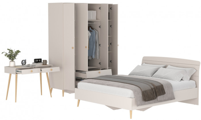 Афина Спальня 14-1600, кашемир серый