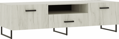 Нэнси LOFT Тумба ТВ 1600 (ЛДСП) (Дуб Крафт Белый)