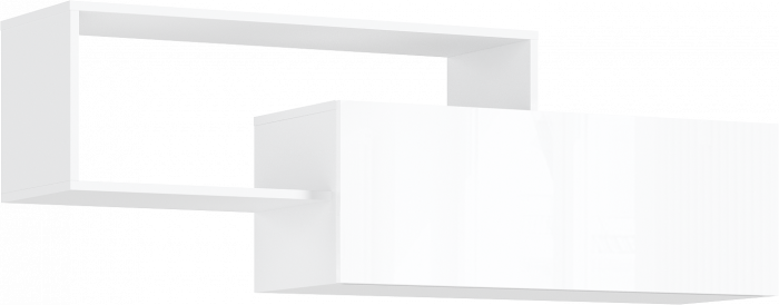 Норд Модульная Гостиная, вариант №1, Белый глянец/Белый