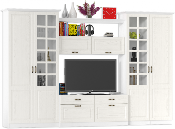 Ливерпуль Набор мебели 3, ясень ваниль/белый