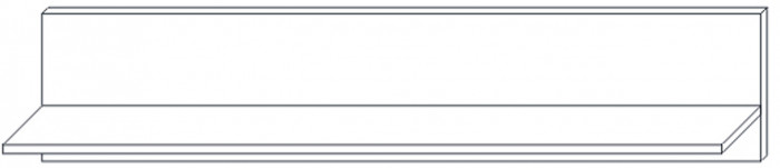 Полка навесная 1  900 Сиена