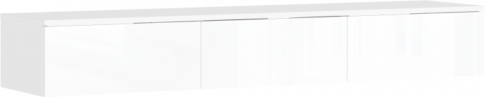 Норд Модульная Гостиная, вариант №2, Белый глянец/Белый