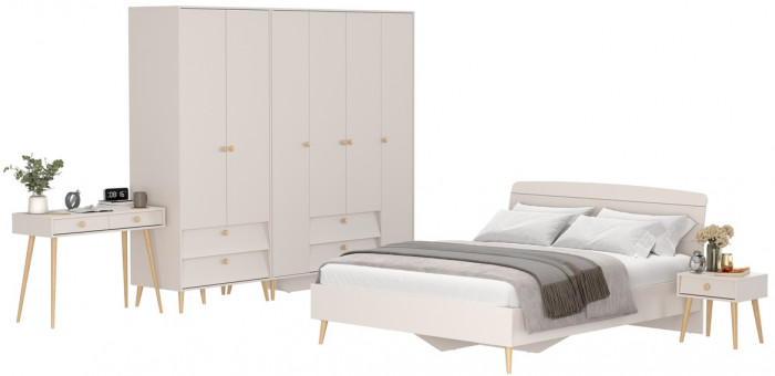 Афина Спальня 40-1600, кашемир серый