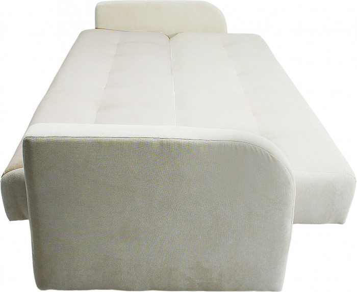 Раскладной диван-кровать, прямой, книжка, цвет бежевый, велюр, Лондон Люкс 120