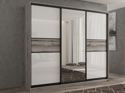 Шкаф-купе Кааппи 10 Эвок Окаменелый 220х45х230 см