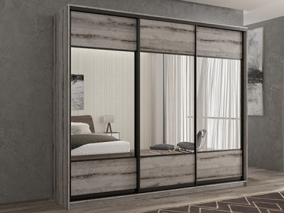 Шкаф-купе Кааппи 6 Эвок Окаменелый 220х60х230 см