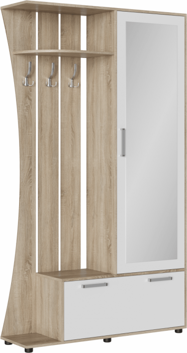 Прихожая Домино 4 У (Дуб Сонома / белый)