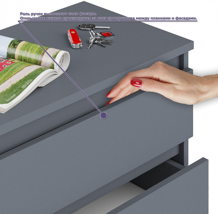 Мори компьютерный стол МС-1 правый + Шкаф МШ900.1, графит