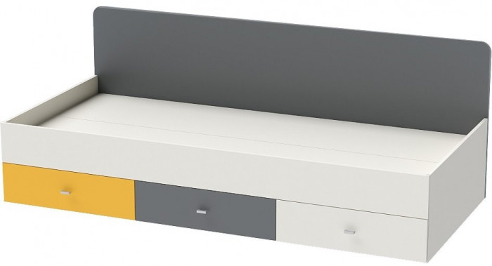 Модульная детская Клео набор 1 (Графит/Миндаль/Солнечный)