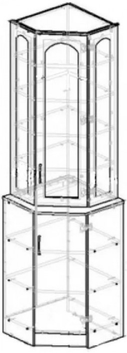 Буфет Констанция угловой (Фисташка)