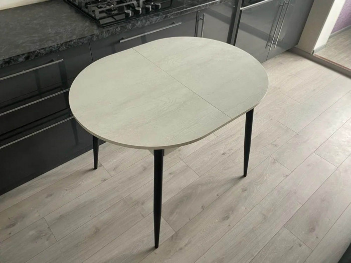 Обеденная группа Стиль-1 / Стул Х 4 шт. / Бетон белый/черный / бид 26