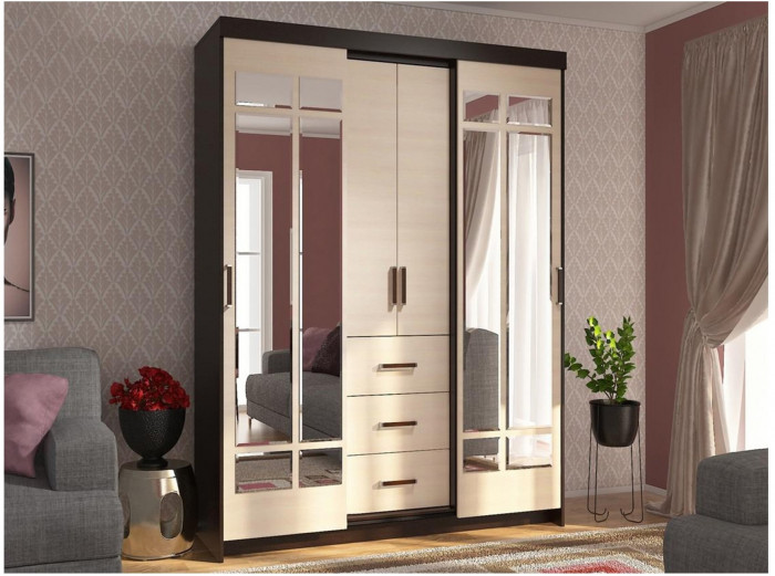 Шкаф-купе Комфорт 6 М (Белый)