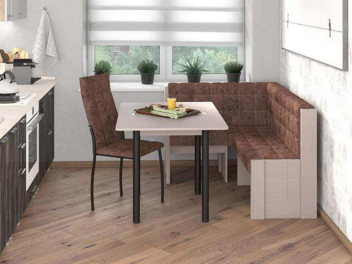 Угловая скамья Квадро Бодега/Коньяк