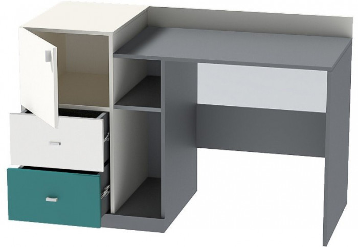 Модульная детская Клео набор 2 (Графит/Миндаль/Океан)