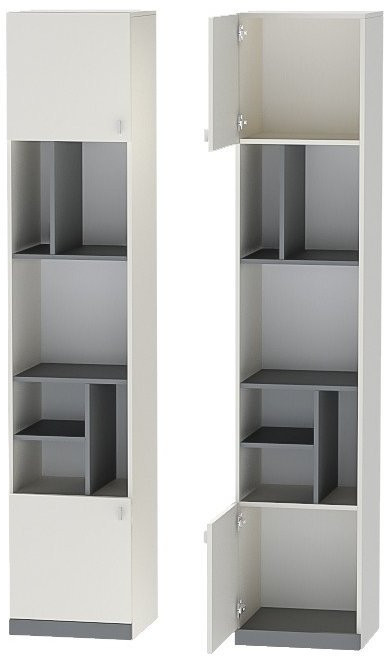 Модульная детская Клео набор 2 (Графит/Миндаль/Океан)