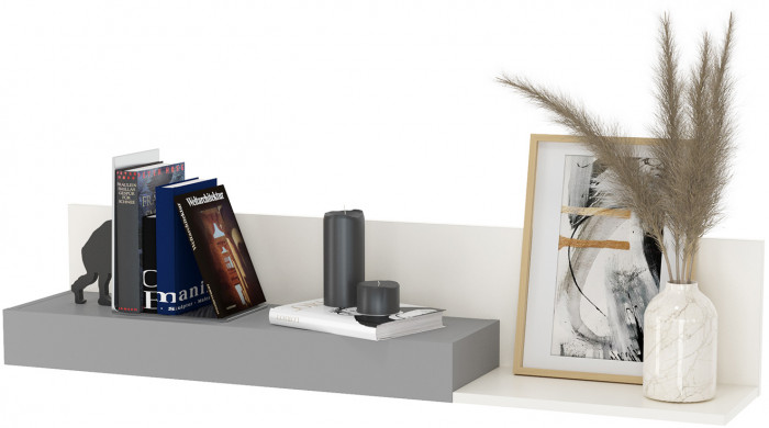 Торонто Компоновка № 16, белый шагрень/стальной серый