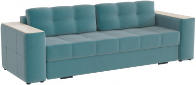 Диван раскладной Нави, бирюза/мдф клен кремовый
