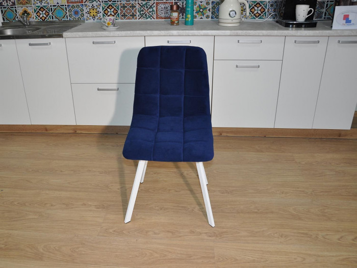 Стул ХИТ-2 / белый / синий