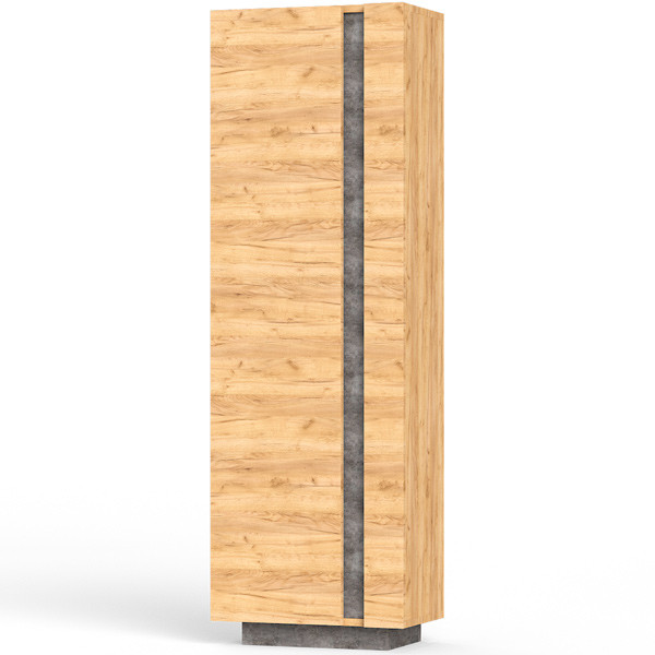 КР100 ??? Арчи Шкаф комбинированный 10.05, цвет дуб крафт золотой/камень тёмный, ШхГхВ 50х30,1х154,9(147,6) см., ун. сб.