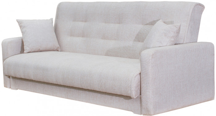 Диван Лондон 140,рогожка, полностью бежевый ППУ