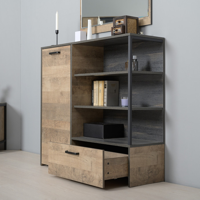 Трувор Гостиная 012, дуб гранж песочный/интра