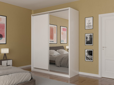 Шкаф-купе Лаурус 2 Белый 160х45х220 см