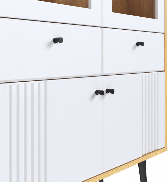 Шкаф-витрина 2-х дверная Вега Саксония