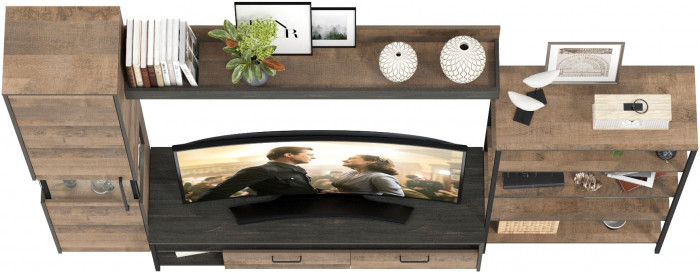 Трувор Гостиная 013, дуб гранж песочный/интра