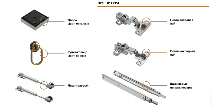 Престиж-1 Шкаф навесной двудверный со стеклом графит/графит структурный