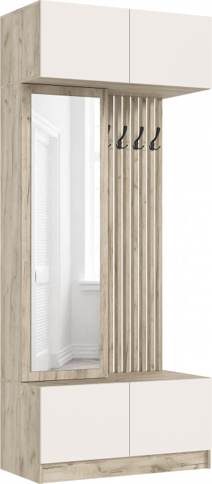 Роджина Прихожая, Крафт серый/Кашемир