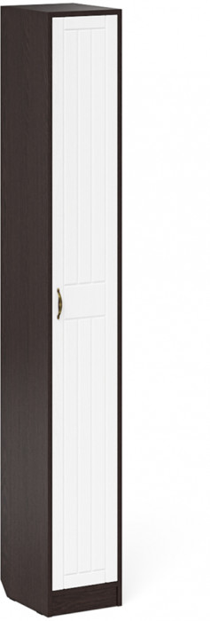 Прихожая П-6 Компоновка № 25, цвет венге/фасады МДФ белое дерево фрезеровка прованс, ШхГхВ 150х50х210 см., универсальная сборка