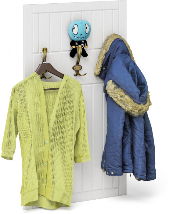 Прихожая П-6 Компоновка № 21, венге/фасады МДФ белое дерево фрезеровка прованс