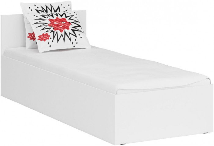 Спальня Стандарт 4-0800, белый/фасады ТВ тумбы МДФ белый глянец