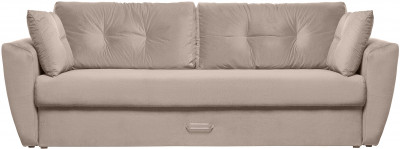 Диван еврокнижка Амстердам 160 ЛЮКС 05 ВЕЛЮР БЕЖЕВЫЙ