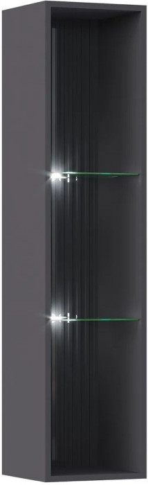 Модульная гостиная Оливия, композиция 2 (Графит, Графит глянец)