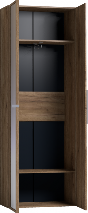 Шкаф для одежды с зеркалами Nature 92, дуб табачный