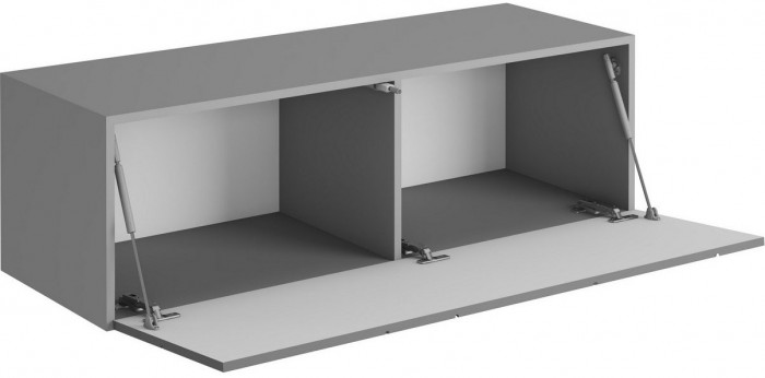ГРАНЖ Тумба ТМ-004 (Д.1200, подвесная) (Белый (Шагрень) / Белый софт)