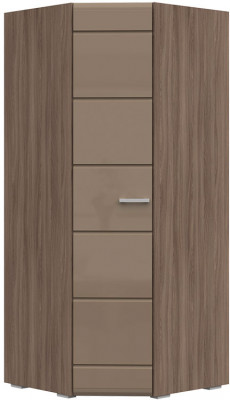 Вегас Шкаф угловой одностворчатый 850*2000*850 шимо темн/кофе с молоком