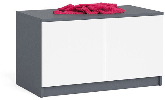 Мори Тумба/антресоль МА900.1, цвет графит/белый, ШхГхВ 90,4х50,4х54,6 см., подходит для шкафа МШ900.1
