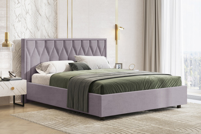 Кровать-10М с подъёмным основанием 1600 лаванда