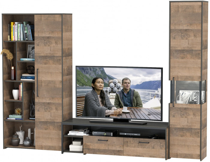 Трувор Гостиная 020, дуб гранж песочный/интра