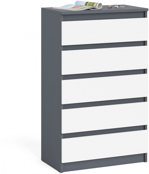 Мори Комод МК700.5, графит/белый