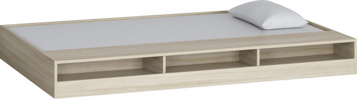 Двухъярусная кровать Гранада 1КВ (Дуб Айленд, Черный)