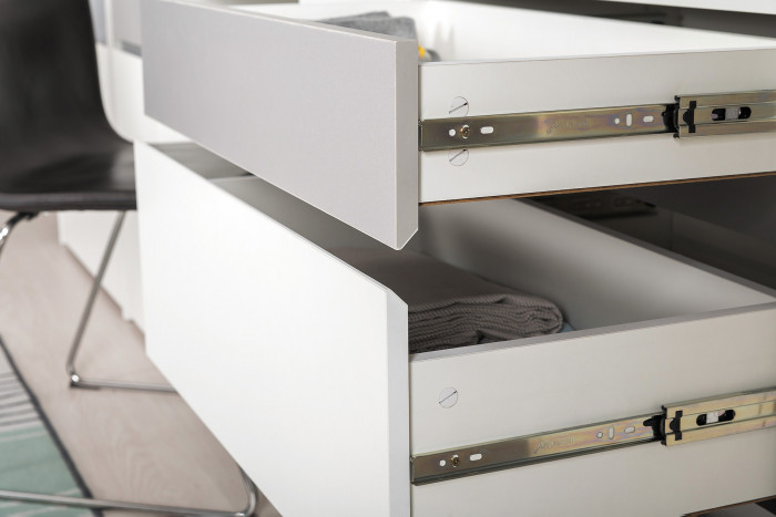 Торонто Компоновка № 22, белый шагрень/стальной серый