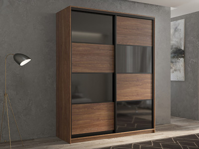 Шкаф-купе Кааппи 13 Морское Дерево Винтаж 140х45х230 см