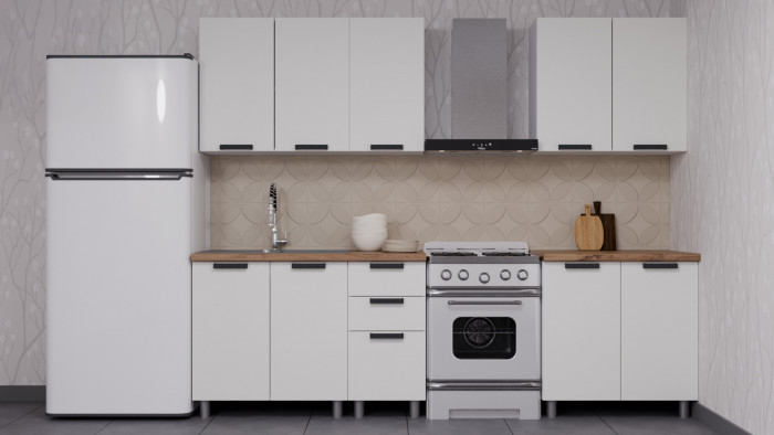 МК Аленушка НПУ 1000 Лаванда Молочный, скоба черный (без столешницы)