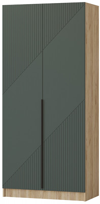 Шкаф Авис 1,0, Крафт золотой/Грин
