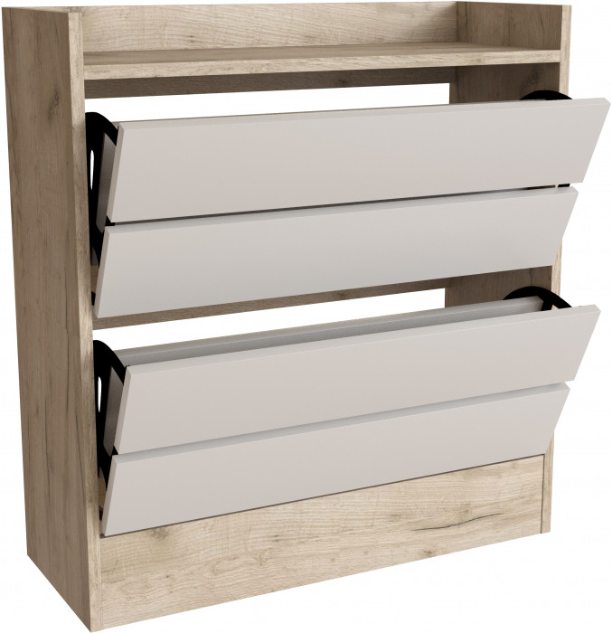 Обувница Ямайка ЯПТ-3, Крафт серый/Кашемир