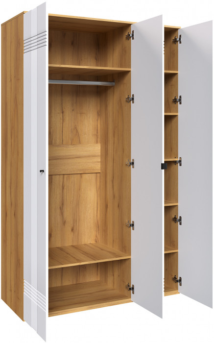 Шкаф распашной трехдверный Вега Саксония